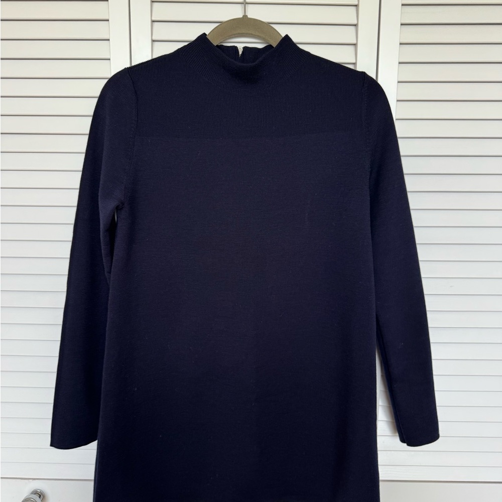 COS Mock Neck Navy Sweater - Size S - LIKE NEW!!!